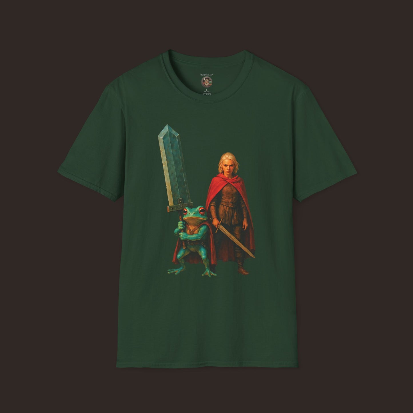 Warrior & Frog Companion Quest Unisex Softstyle T-Shirt
