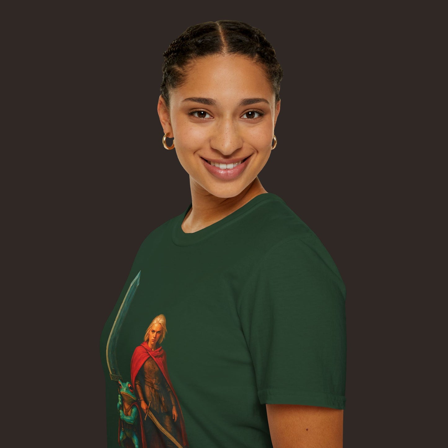 Warrior & Frog Companion Quest Unisex Softstyle T-Shirt