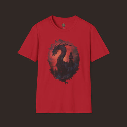 Majestic Black Dragon Unisex Softstyle T-Shirt