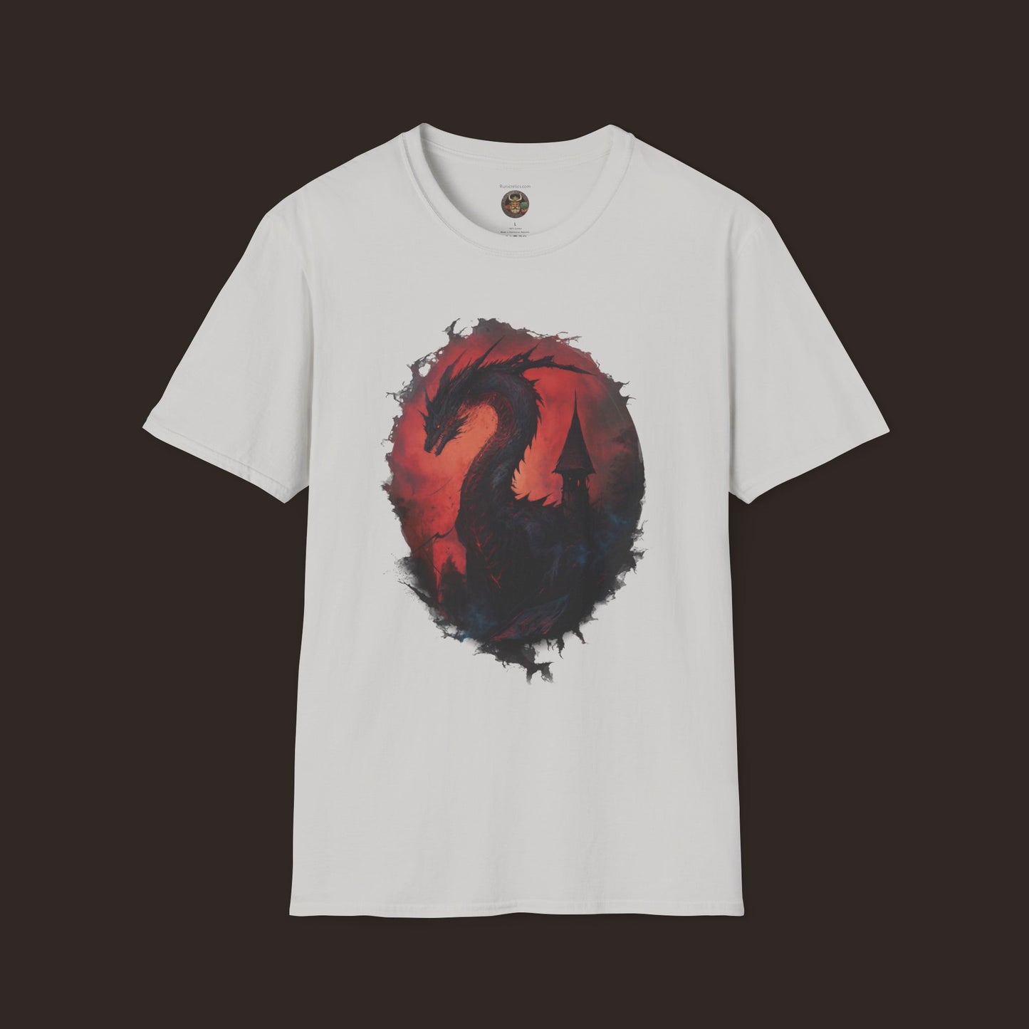 Majestic Black Dragon Unisex Softstyle T-Shirt