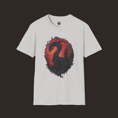 Majestic Black Dragon Unisex Softstyle T-Shirt