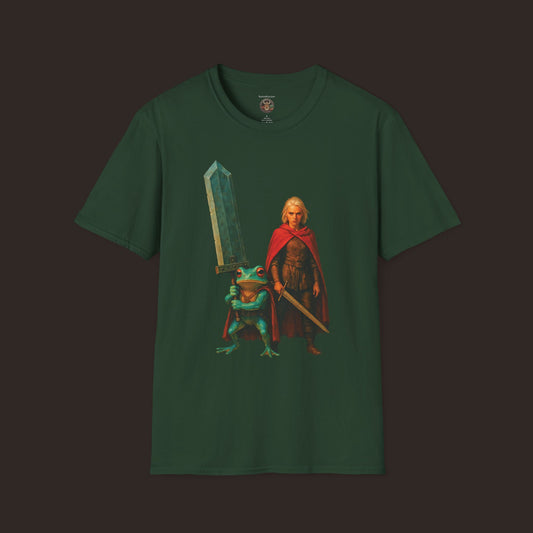 Warrior & Frog Companion Quest Unisex Softstyle T-Shirt
