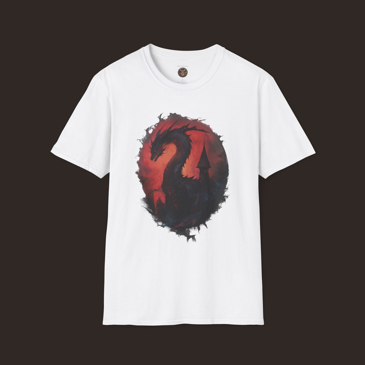 Majestic Black Dragon Unisex Softstyle T-Shirt