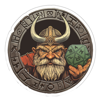 Dwarven Dice Master Sticker